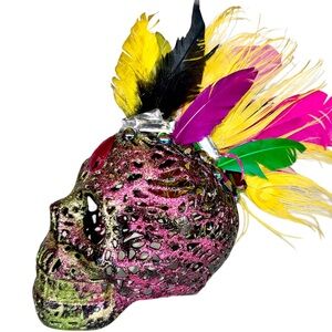 The Individualist, Feather Mohawk’d Skull Art Piece